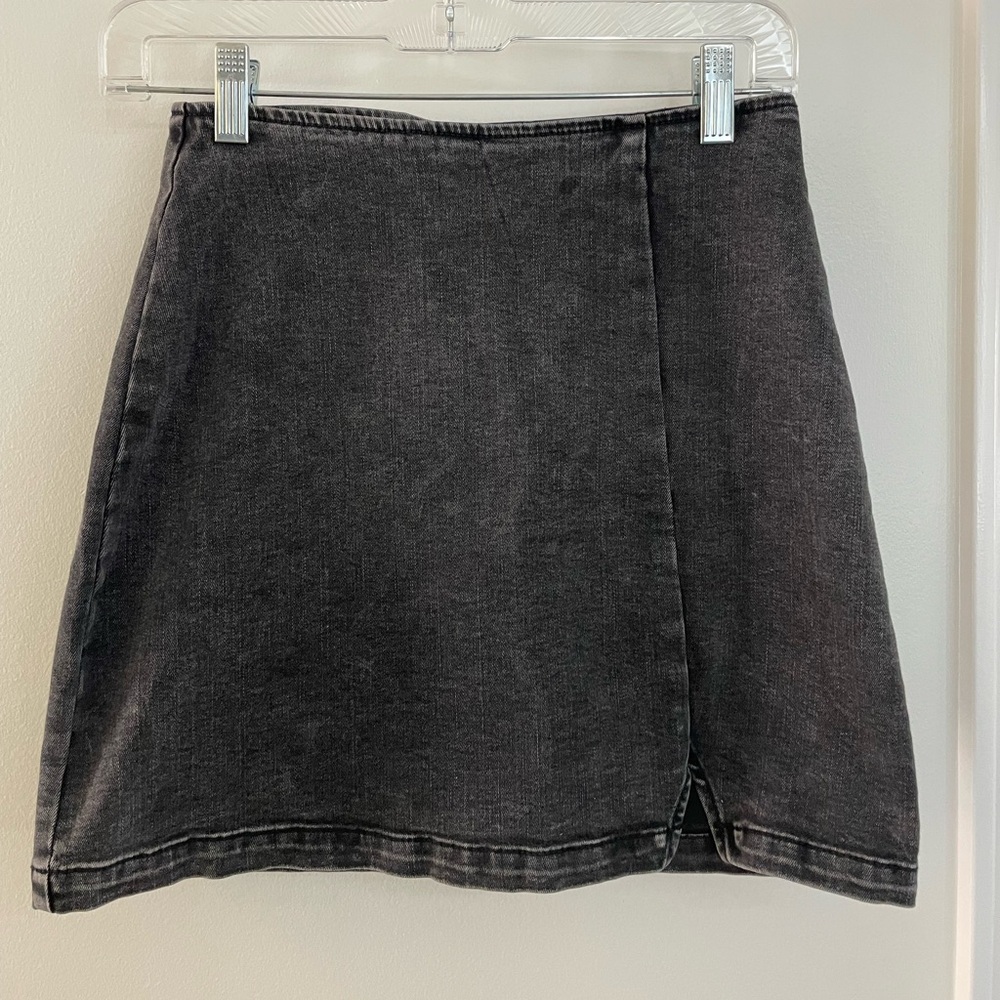 Black Jean skirt